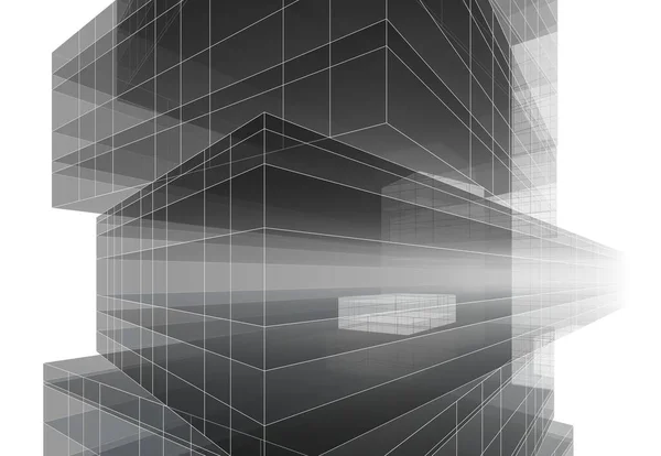 Abstract Architectural Wallpaper Design Digital Concept Background — Stock Photo, Image