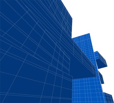 soyut mimari duvar kağıdı tasarımı, dijital konsept arkaplan 