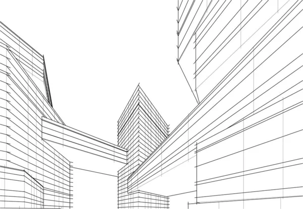 抽象的な建築壁紙のデザインデジタルコンセプトの背景 — ストックベクタ