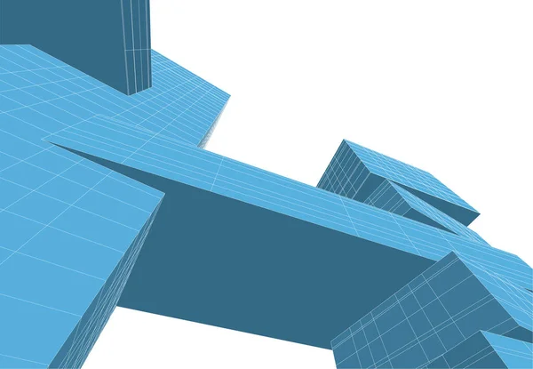 Абстрактный Архитектурный Дизайн Обоев Цифровой Концепт Фон — стоковый вектор