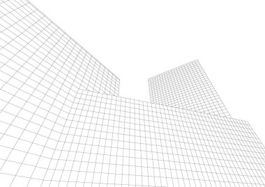 soyut mimari duvar kağıdı tasarımı, dijital konsept arkaplan