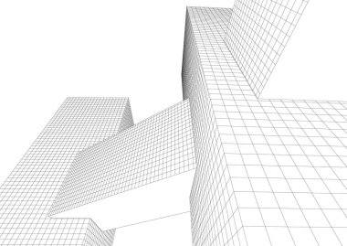 soyut mimari duvar kağıdı tasarımı, dijital konsept arkaplan