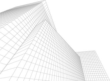 soyut mimari duvar kağıdı tasarımı, dijital konsept arkaplan