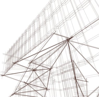 soyut mimari duvar kağıdı tasarımı, dijital konsept arkaplan