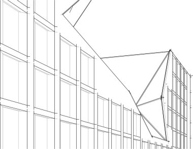 soyut mimari duvar kağıdı tasarımı, dijital konsept arkaplan