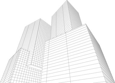 soyut mimari duvar kağıdı tasarımı, dijital konsept arkaplan