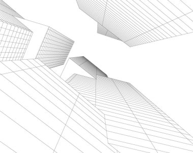 soyut mimari duvar kağıdı tasarımı, dijital konsept arkaplan