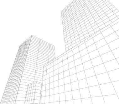 soyut mimari duvar kağıdı tasarımı, dijital konsept arkaplan