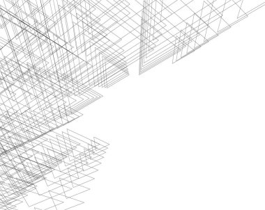 soyut mimari duvar kağıdı tasarımı, dijital konsept arkaplan