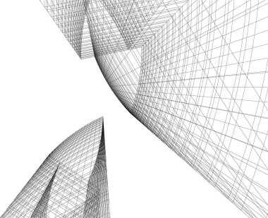 soyut mimari duvar kağıdı tasarımı, dijital konsept arkaplan