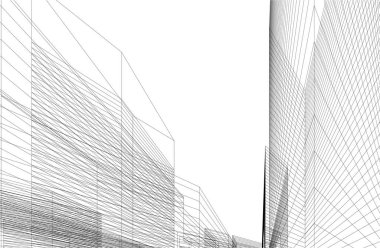 soyut mimari duvar kağıdı tasarımı, dijital konsept arkaplan