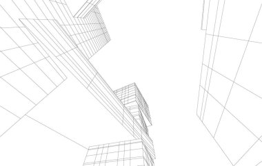 soyut mimari duvar kağıdı tasarımı, dijital konsept arkaplan