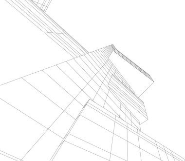 soyut mimari duvar kağıdı tasarımı, dijital konsept arkaplan