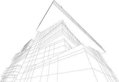 soyut mimari duvar kağıdı tasarımı, dijital konsept arkaplan