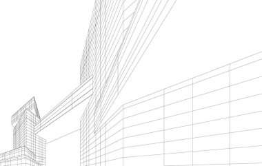 soyut mimari duvar kağıdı tasarımı, dijital konsept arkaplan