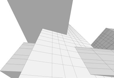 soyut mimari duvar kağıdı tasarımı, dijital konsept arkaplan