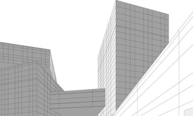 soyut mimari duvar kağıdı tasarımı, dijital konsept arkaplan