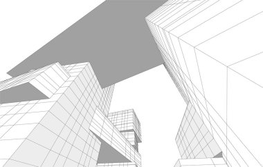 soyut mimari duvar kağıdı tasarımı, dijital konsept arkaplan