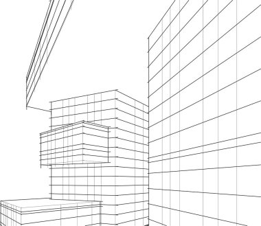 soyut mimari duvar kağıdı tasarımı, dijital konsept arkaplan