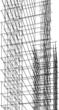soyut mimari duvar kağıdı tasarımı, dijital konsept arkaplan