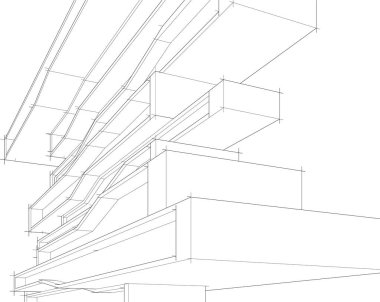 soyut mimari duvar kağıdı tasarımı, dijital konsept arkaplan