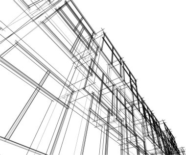 soyut mimari duvar kağıdı tasarımı, dijital konsept arkaplan