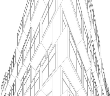 soyut mimari duvar kağıdı tasarımı, dijital konsept arkaplan