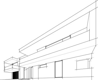 Mimari çizimin 3D yansıtıcısıName