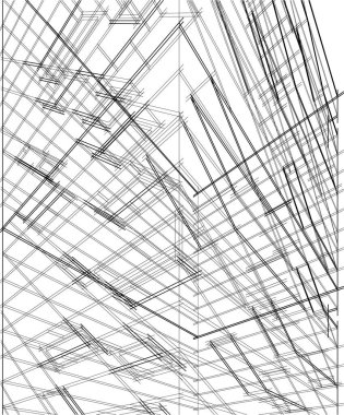 soyut mimari duvar kağıdı tasarımı, dijital konsept arkaplan