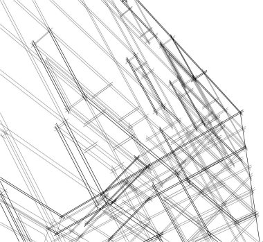 soyut mimari duvar kağıdı tasarımı, dijital konsept arkaplan