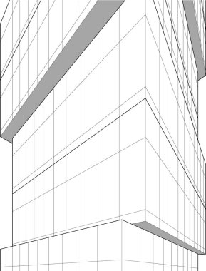 soyut mimari duvar kağıdı tasarımı, dijital konsept arkaplan