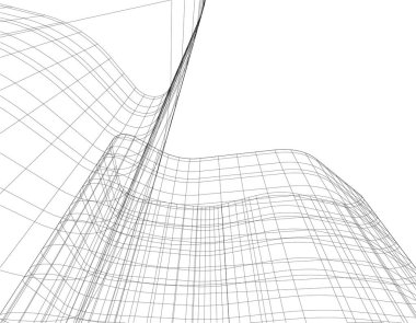 soyut mimari duvar kağıdı tasarımı, dijital konsept arkaplan