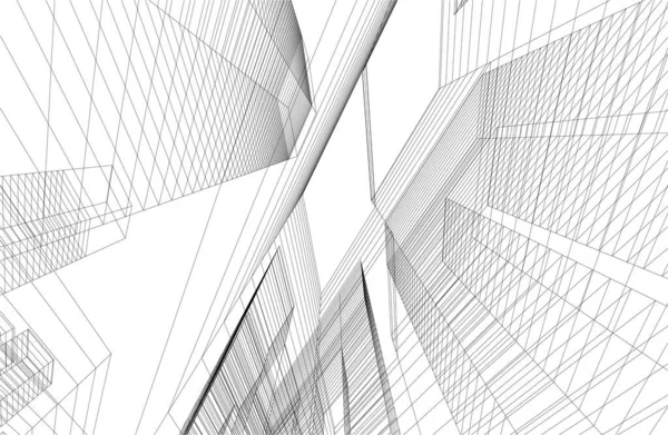 Design Abstrait Papier Peint Architectural Fond Concept Numérique — Image vectorielle