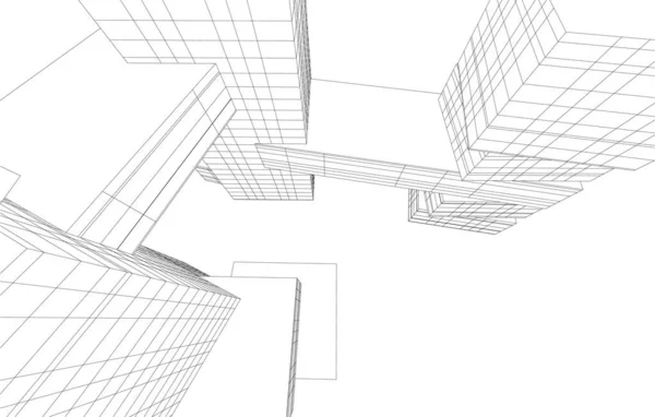 Абстрактный Архитектурный Дизайн Обоев Цифровой Концепт Фон — стоковый вектор