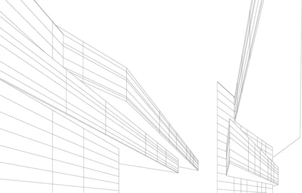 Абстрактный Архитектурный Дизайн Обоев Цифровой Концепт Фон — стоковый вектор