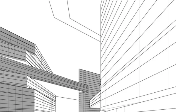 抽象的な建築壁紙のデザインデジタルコンセプトの背景 — ストックベクタ