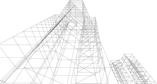 抽象的な建築壁紙のデザインデジタルコンセプトの背景 — ストックベクタ