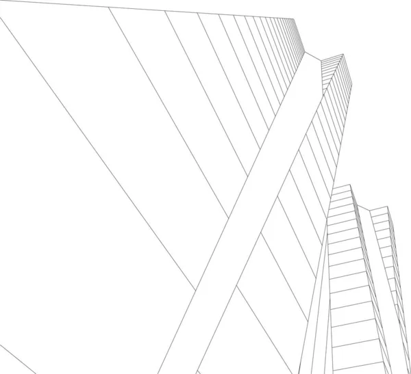 Αφηρημένη Αρχιτεκτονική Ταπετσαρία Σχεδιασμό Ψηφιακή Έννοια Φόντο — Διανυσματικό Αρχείο