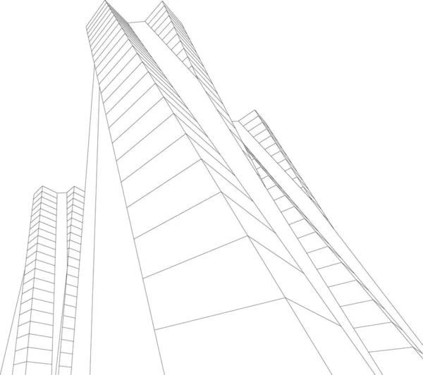 Абстрактный Архитектурный Дизайн Обоев Цифровой Концепт Фон — стоковый вектор