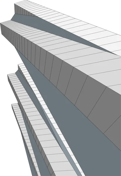 抽象的な建築壁紙のデザインデジタルコンセプトの背景 — ストックベクタ