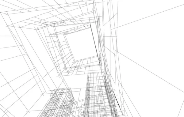 Абстрактный Архитектурный Дизайн Обоев Цифровой Концепт Фон — стоковый вектор