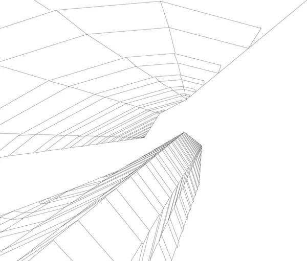 Абстрактный Архитектурный Дизайн Обоев Цифровой Концепт Фон — стоковый вектор