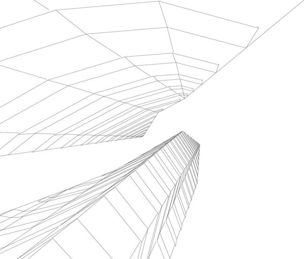 abstract architectural wallpaper design, digital concept background