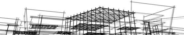Abstract Modern Architectural Wallpaper Design Digital Concept Background — Vetor de Stock