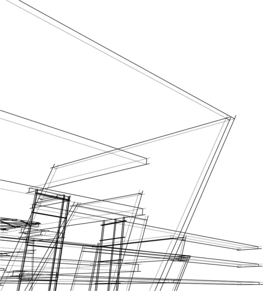 Abstrakcyjny Projekt Tapety Architektonicznej Cyfrowe Tło Koncepcyjne — Wektor stockowy