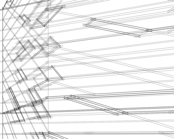 Disegno Astratto Carta Parati Architettonica Sfondo Concetto Digitale — Vettoriale Stock