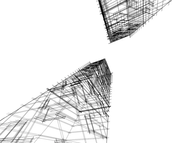 Абстрактный Архитектурный Дизайн Обоев Цифровой Концепт Фон — стоковый вектор