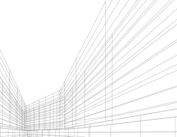 Abstrakcyjny Projekt Tapety Architektonicznej Cyfrowe Tło Koncepcyjne — Wektor stockowy