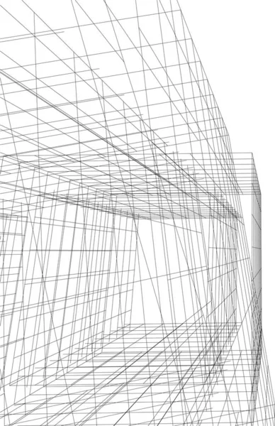 Абстрактный Архитектурный Дизайн Обоев Цифровой Концепт Фон — стоковый вектор