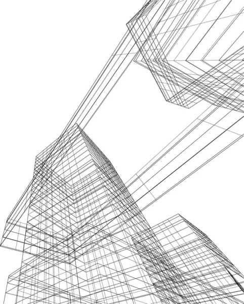 Абстрактный Архитектурный Дизайн Обоев Цифровой Концепт Фон — стоковый вектор